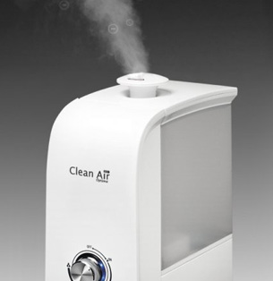 Zvlhčovač vzduchu Clean Air Optima se zapnutým mlhovačem