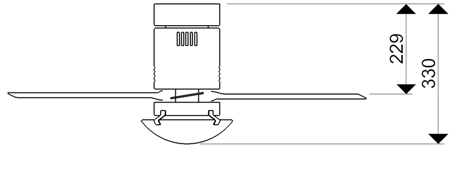 Schéma stropního lustru s ventilátorem AireRyder FN44417 Photon